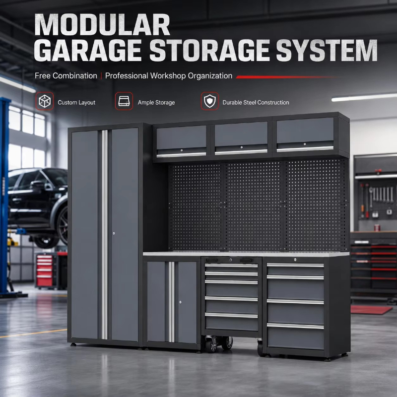 Workshop Tools Cabinet - Sistema Modular de Armazenamento para Garagem,