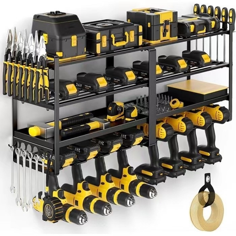 Hand Tools In Workshop - Suporte Organizador de Ferramentas Elétricas Montado