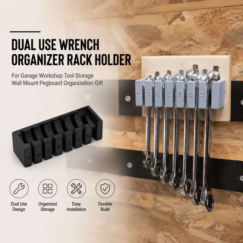 Workshop Tools Organizing - Suporte de Parede para Chaves e