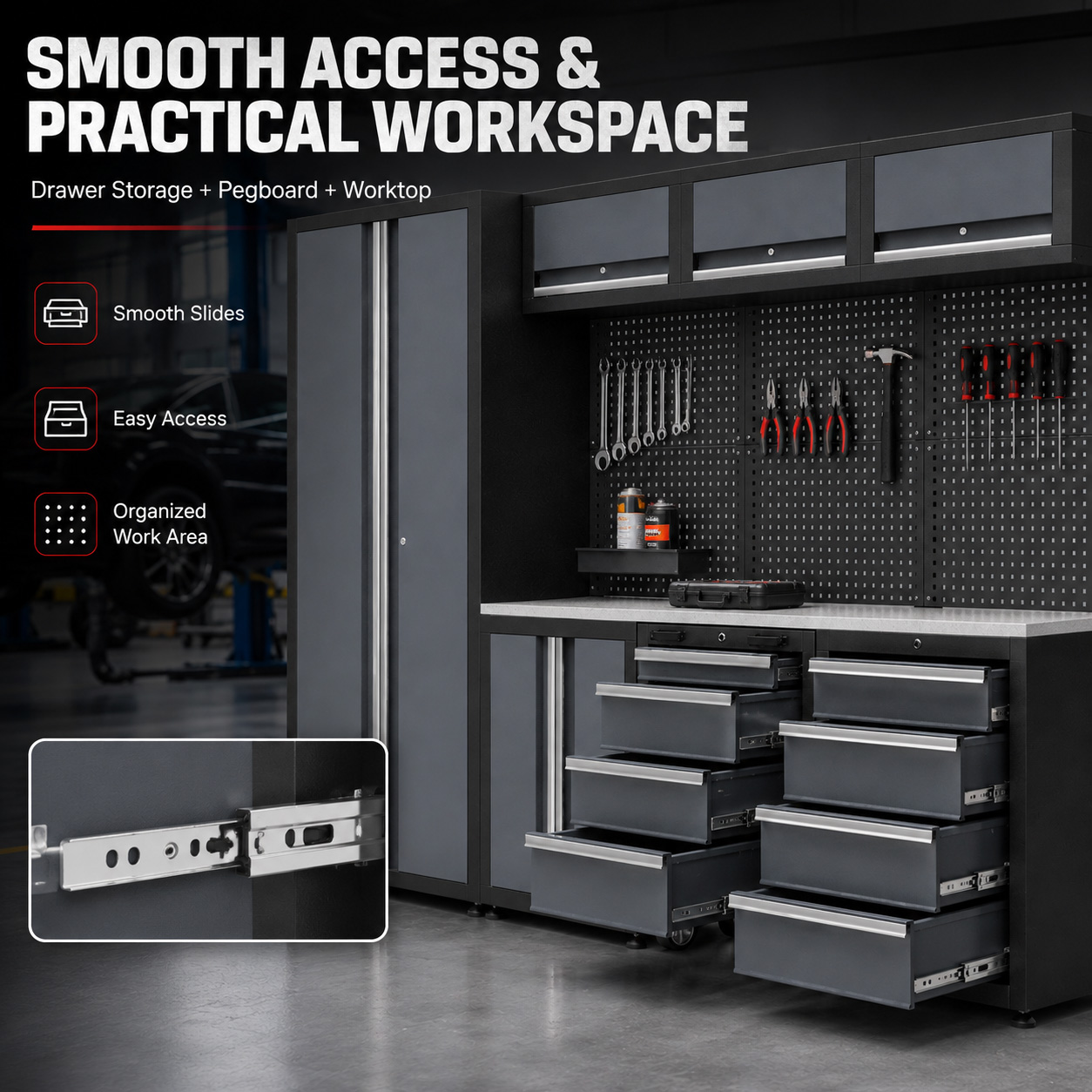 Sistema Modular de Armazenamen - Workshop Tools Cabinet avaliação e preço